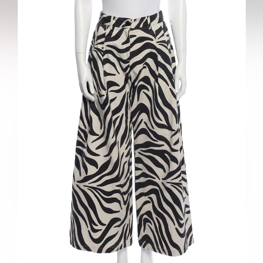 Nili Lotan zebra wide-leg pants